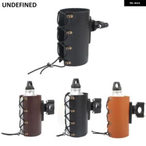 バイク オートバイ カップ ホルダー PUレザー 22-28MM ハンドルバー ドリンク ホルダー コーヒー 水筒 マウント スタンド カー スタイリング 自転車 汎用