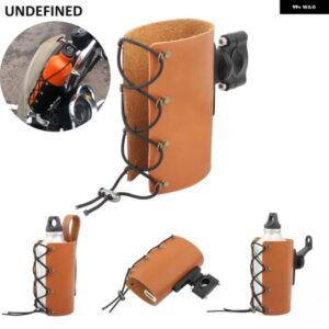 バイク オートバイ カップ ホルダー 22-28MM ハンドルバー ドリンクウォーターボトルコーヒー スタンド マウント PUレザー カー スタイリング 自転車