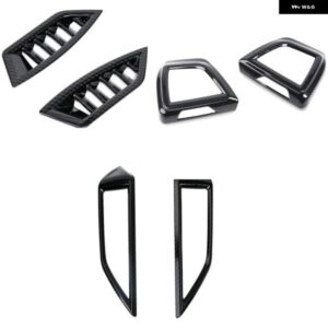 カーボン製 車用 エアコン 吹き出し口カバー トリム 装飾 フレーム スバル XV クロストレック インプレッサ 2018-2021 アクセサリー 6個