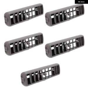 グレー車ルーフトップサイド エアコン ベント アウトレット A/C パネル グリル カバー 5個セット 三菱 パジェロ V93 V97用