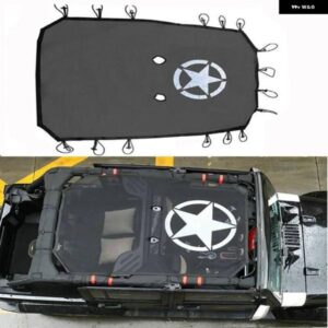 2007-2015 - 18 JEEP WRANGLER JK 4ドアサンシェード ECLIPSEトップカバー スタールーフメッシュUV カバー