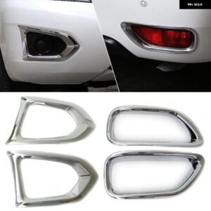 日産 パトロール Y62 2011-2018 ABS カー スタイリング フロント/リア フォグランプ ランプ デコレーション カバー トリム フレーム ステッカー