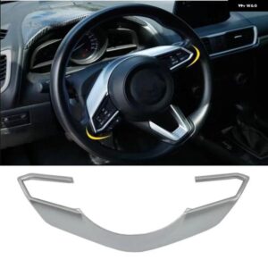 マツダ CX-5 CX5 2017 2018 ABS クローム ステアリングホイール デコレーション フレーム パネル カバー トリム セット カー スタイリング