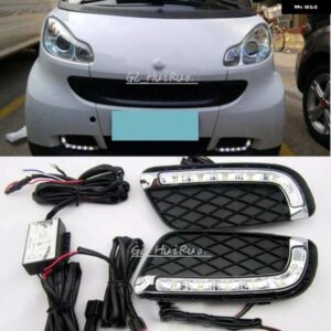 スマート フォーツー 2008 - 12 8W ハイパワー LED デイタイム ランニングライト DRL ランプキット 2個