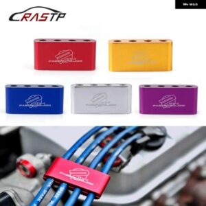 アルミ 合金 スパークプラグ 電線クランプ セパレーター ライン 点火 ケーブル クリップ 車 装飾 スタイル RS-HR006
