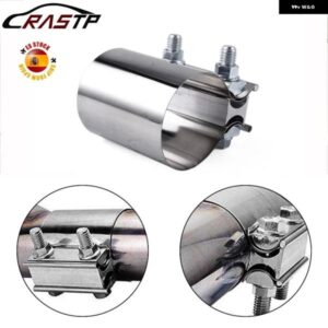 汎用 2.25インチ 2.5インチ 3.0インチ ステンレス 製 エキゾーストスリーブ バットジョイントクランプ エキゾースト パイプ スリーブ カプラ ステップクラン