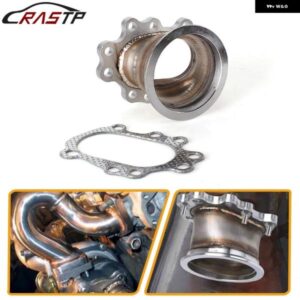 ターボ アダプター フランジ T25 T28 GT25 GT28 8ボルト 3インチ 76MM Vバンド ターボ アウトレット ダウン パイプ フランジ RS-BOV086