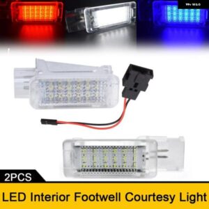 2個 LED 車用フットウェルライト フォルクスワーゲン ゴルフ プラス キャディ CC EOS ジェッタ シンクロ パサート サンタナ ポロ シロッコ ティグアン トゥ