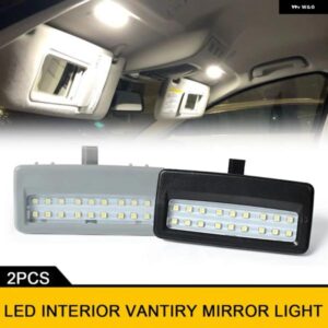2XホワイトLED車内サン バイザー フロントドームミラー 読書灯 BMW BMW 7シリーズF01 F02 F03 F04 5シリーズF07 F10 F11
