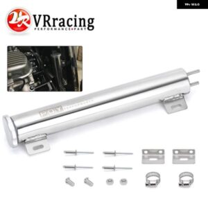 2インチX13インチ ステンレス ラジエーター オーバーフロー タンク ボトルキャッチ缶 車 カスタム ラジエーター 冷却アクセサリー VR-COT01