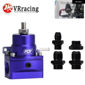 調整式燃料圧力レギュレータ オイルゲージなし AN8フィードフィッティング AN6リターンラインフィッティング AN8エンドキャップ付き