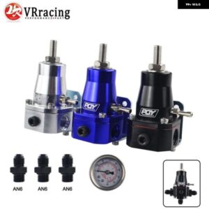 汎用 燃料圧力レギュレーターキット + ゲージ AN6 フィッティング 30-70 PSI VR7845