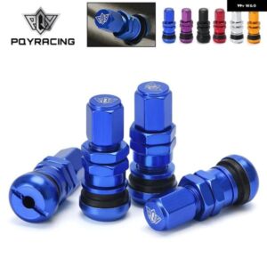 汎用 4 VOLK RACING アルミ バルブ ステムキャップ ホイール リム PQY-WR11