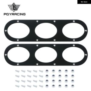 2個入り ブラック リア バンパー ディフューザー 汎用 カーリア バンパー エアーダイ バージョン ディフューザー パネル PQY-RBD01