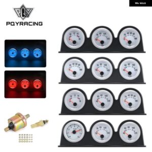 52MM 3IN1 油圧 計 油温計 水温計 電圧計 タコメーター 汎用 トリプルゲージ 車 トラック