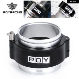 クランプ システム アセンブリ 排気Vバンドクランプクイックリリース2.5インチ63MM OD排気/インタークーラー パイプ /ターボPQY-VCE06BK-QY
