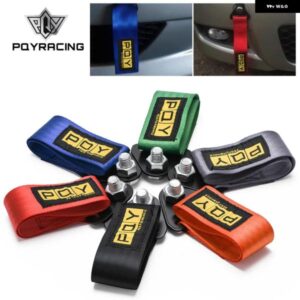 牽引ロープ 高強度トレーラー牽引ロープ レーシングカー 汎用 牽引アイストラップ 牽引ストラップ バンパー トレーラー