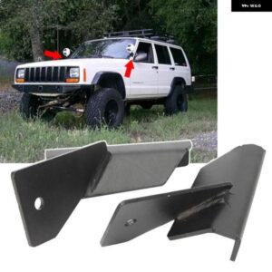 オートプロジェクター ヘッドライト マウント ブラケット 4インチ LED ワークライト ホルダー ジープ チェロキー XJ 84-01 /コマンチ MJ 4WD/2WD 86-92