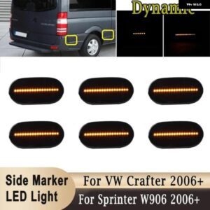 メルセデス ベンツ スプリンター W906 2006-2018 LEDサイドマーカーランプ ダイナミックサイドフェンダーシグナルライト フォルクスワーゲン クラフター 2E