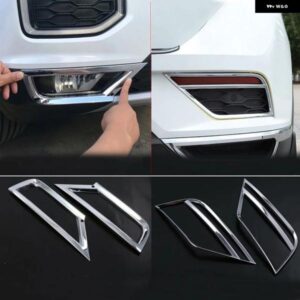 フォルクスワーゲン VW T-ROC 2017 2018 ABS クローム カーフロント フォグランプ /リアテール フォグランプ カバー トリム