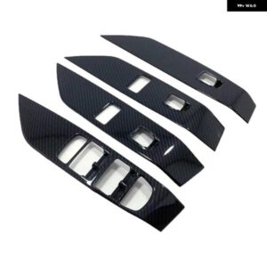 ジャガー E-PACE 2017 2018 2019 カーボンルック カー アームレスト ハンドレール インナードア ウィンドウガラス スイッチ パネル カバー トリム フレーム