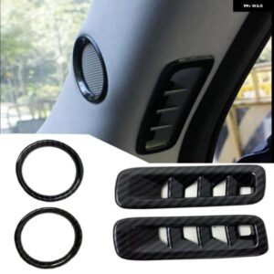 マツダ CX-5 CX5 2017 2018 カーボンルック Aピラー エアベント サラウンドカバー とリングツイーター カスタム オーディオ アクセサリー 4個
