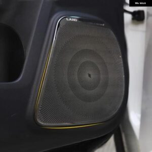 4個 ステンレス カー オーディオ スピーカー カバー トリム ドア スピーカー カバー トリム トヨタ ランドクルーザー プラド 150 J150 2010-2019