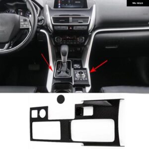 車内 ギア シフト コントロール パネル 装飾 カバー フレーム トリム 三菱 エクリプスクロス2017 2018 2019アクセサリー