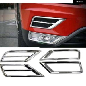 クロームフロント フォグランプ フォグランプ カバー トリム 4個VWティグアン2代目2016 2017車 装飾