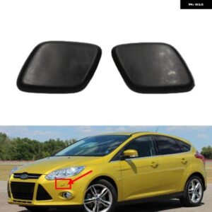 フロント バンパー ヘッドライト ウォッシャーノズル ジェットカバー キャップ フォード フォーカス 3 2012 2013 2014 1組