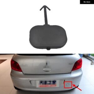 カーアクセサリー リア バンパー 牽引フック カバー キャップ プジョー 307 T53 2004 - 07