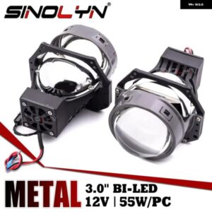 SINOLYN 3.0インチ 5500K バイLEDプロジェクターレンズ HELLA 3R G5 LEDライト 車用 ヘッドライト エンジェルアイズ ヘッドランプ カーアクセサリー