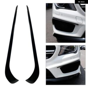 2個 車用 フロント バンパー フォグランプ リップスプリッター デコレーション トリム メルセデス ベンツ C117 CLA 180 200 250 CLA45AMG 2013 2014 2015