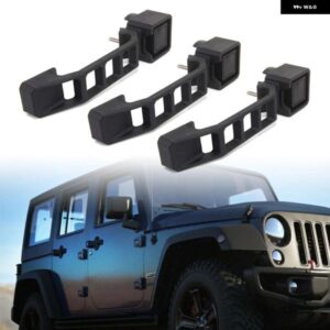 3個/5個 2007-2017 JEEP WRANGLER JK アクセサリー 車 外装 アウター ドアハンドル キット ブラック ABS プラスチック