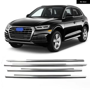 車用ウェザーストリップ ウィンドウモールディング トリム ドアシールベルト アウディ Q5 2009 - 18 4個 クローム