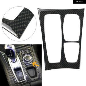 カーボン カー ギア シフト ボックス パネル トリム BMW E70 E71 X5 X6 2009 - 13 LHDみ
