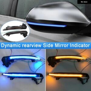 LEDダイナミックウィンカーライト バックミラー インジケーター ウインカーリピーター アウディ A6 RS6 4G C7 7.5 2012-2018