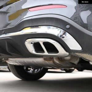 メルセデス ベンツ GLE GLC GLS W167 X253 X167 車 外装 アクセサリー ABS ブラック/シルバー マフラー マフラー テールカバー ステッカー