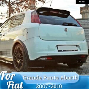 リアウィングスポイラー 光沢ブラック ABS プラスチック ルーフウィング ハッチバック スポイラー リップ FIAT GRANDE PUNTO ABARTH 2007 - 2010