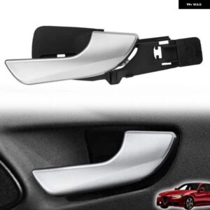 左/右側車内リア ドアハンドル アルファロメオ ジュリエッタ2010 - 2019インナーハンドル156092161 156092157