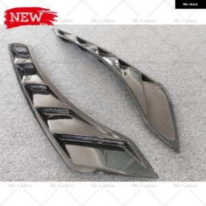 日産 370Z Z34 NISMO スタイル カーボン フロント バンパー サイドベント トリム チューニングパーツ 370Z カーボン NIS フロントエアインテークダクト