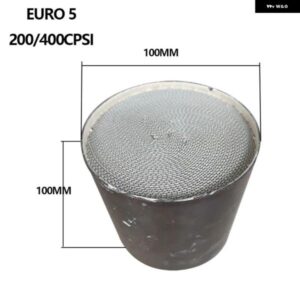 3PCS 100 * 100MM触媒コンバーターEURO 5 400 CPSI 汎用 ハニカム触媒コンバーター 金属 触媒