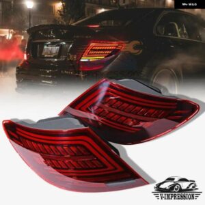 LED テールライト アセンブリ 2007-2014 メルセデス ベンツ C300 W204 C200 C180 C260 シーケンシャルウィンカー ダイナミックバック リアランプ
