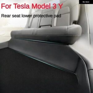 リアアンダー マット TESLA MODEL 3 Y フルサラウンド クッション プロテクター 汚れ防止キック パッド レザーカーアクセサリー
