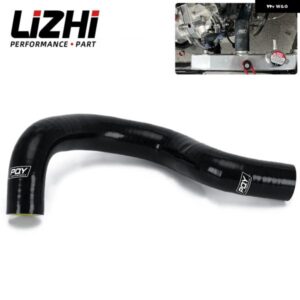LIZHI - シリコン ラジエーター ホースキット K20-K24 スワップ EG EK CRX EF SOL インテグラ シビック ブラック イエロー LZ-LX1306BK-QY