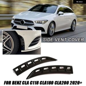 メルセデス ベンツ アクセサリー C118 CLA180 CLA200 2020+ フロント バンパー カナード サイド エアベント スプリッターフィン 装飾 カバー