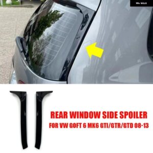 車リアスポイラー VW フォルクスワーゲン アクセサリー ゴルフ 6 MK6 GTI GTR GTD 2008 - 12 バックウィンドウ ウィング カナード スプリット