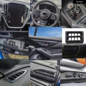 スバル WRX STI 2022 2023 2024 カーボンルック インテリア デコレーション カバー トリム カーアクセサリー スタイリング