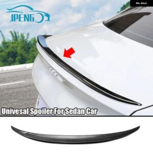 121CM長さ 汎用 スポイラー リップセダンリアウィングW204 W211 BMW E92 E60 E90 G20 F30 アウディ A3 A4 プジョー 508