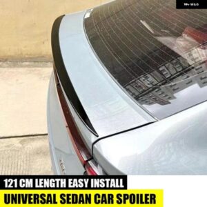 車用 汎用 スポイラー 121CM リア トランク リッドウィング カーボン 光沢ブラック BMW 3シリーズ F30 F31 F35 アクセサリー
